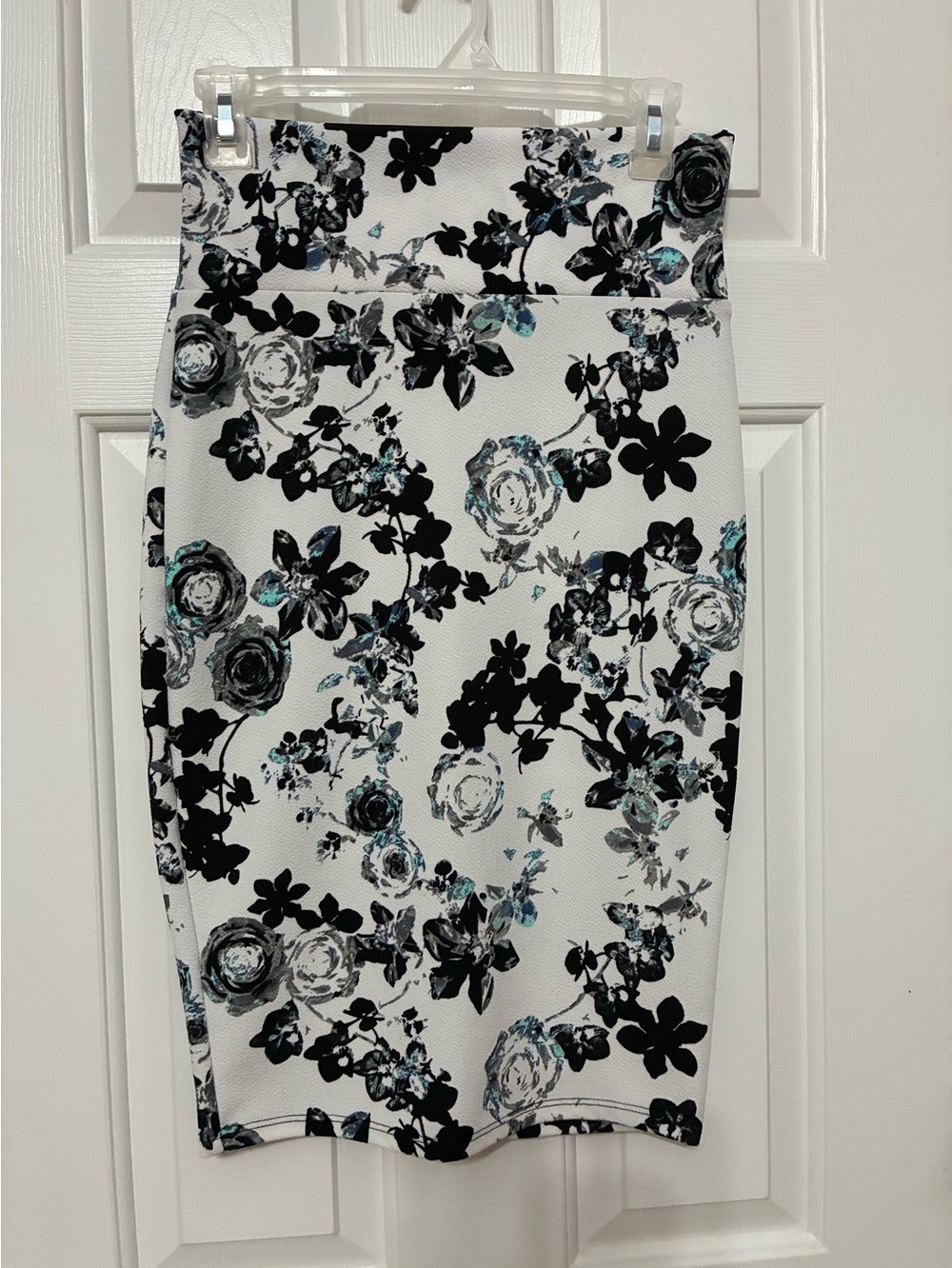 Floral pencil skirt